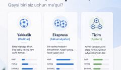 Stavka turlari: ordinar, ekspress, tizim