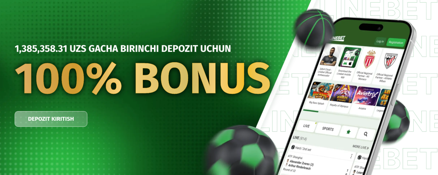 Linebet sport bonus — 100%